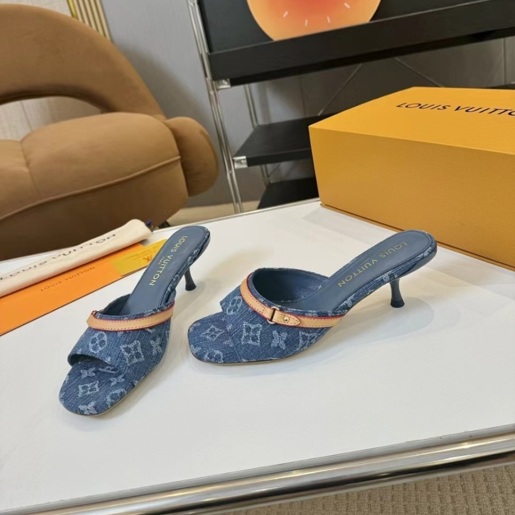 Louis Vuitton 6AM Mule Denim Blue 1ADIF3 - Image 3