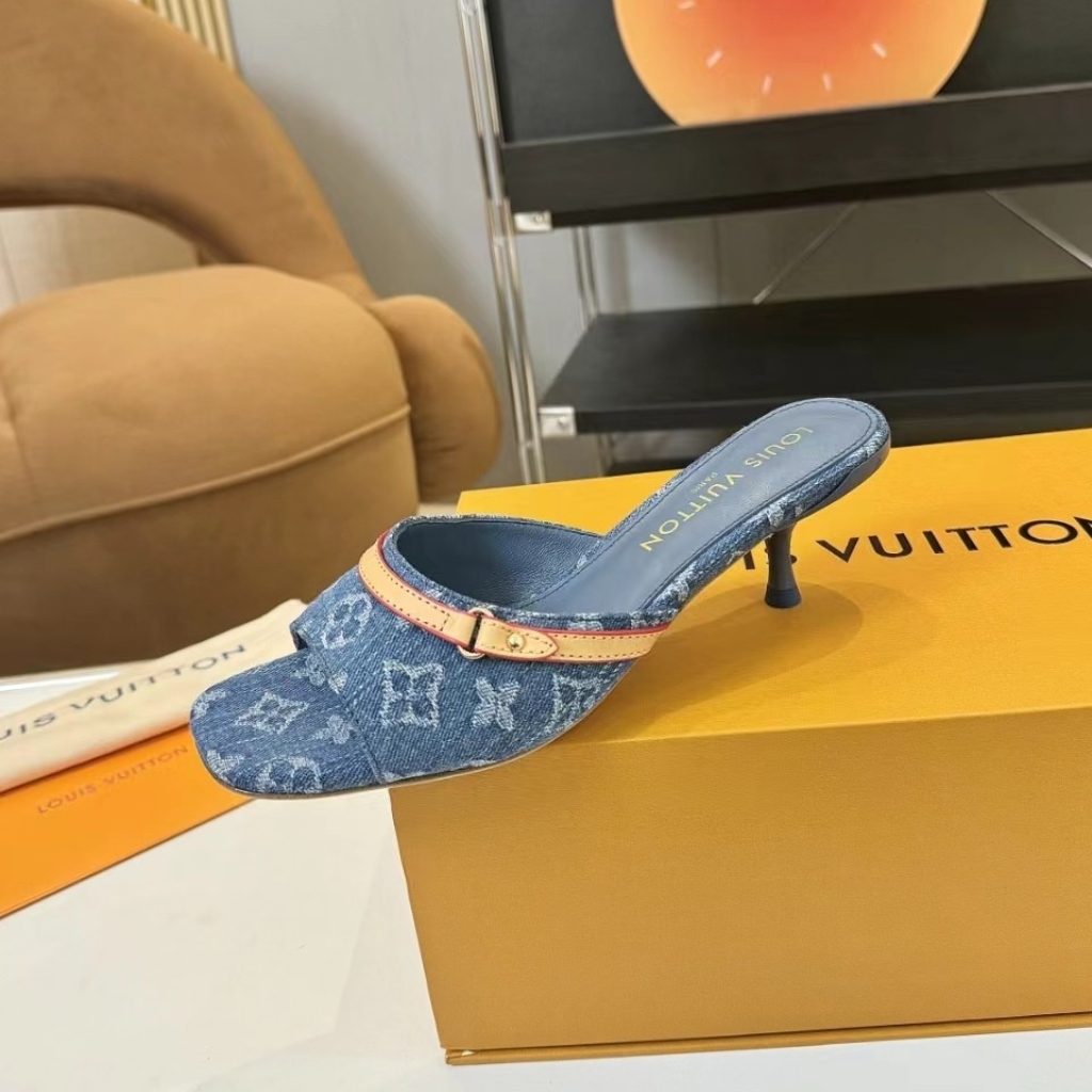 Louis Vuitton 6AM Mule Denim Blue 1ADIF3 - Image 4