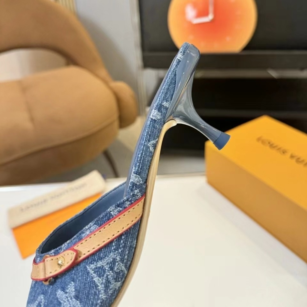 Louis Vuitton 6AM Mule Denim Blue 1ADIF3 - Image 7