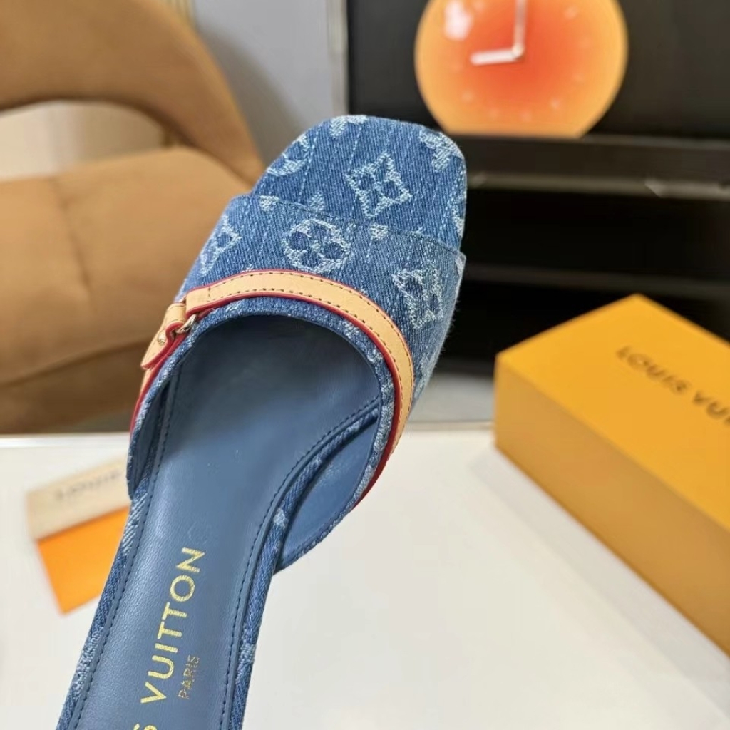 Louis Vuitton 6AM Mule Denim Blue 1ADIF3 - Image 8