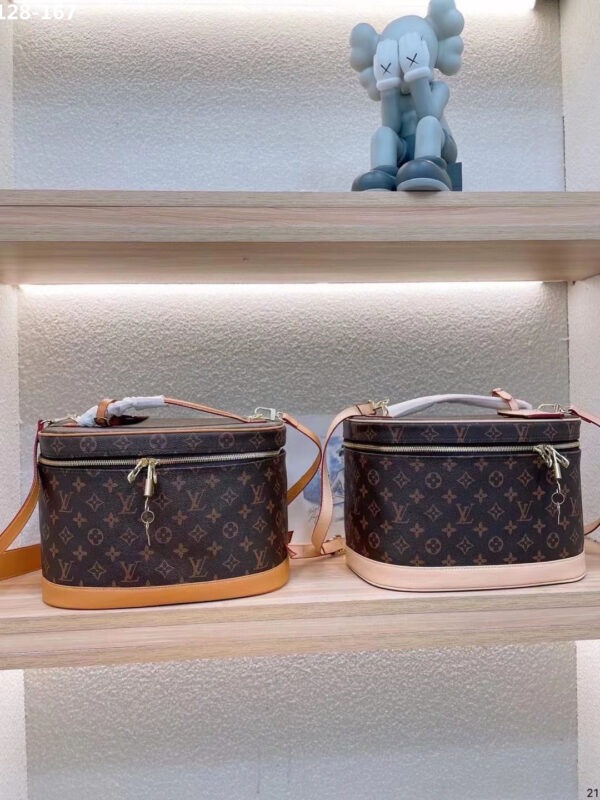 LOUIS VUITTON NICE VANITY MONOGRAM BROWN AND BEIGE 24CM M44935 - Image 4