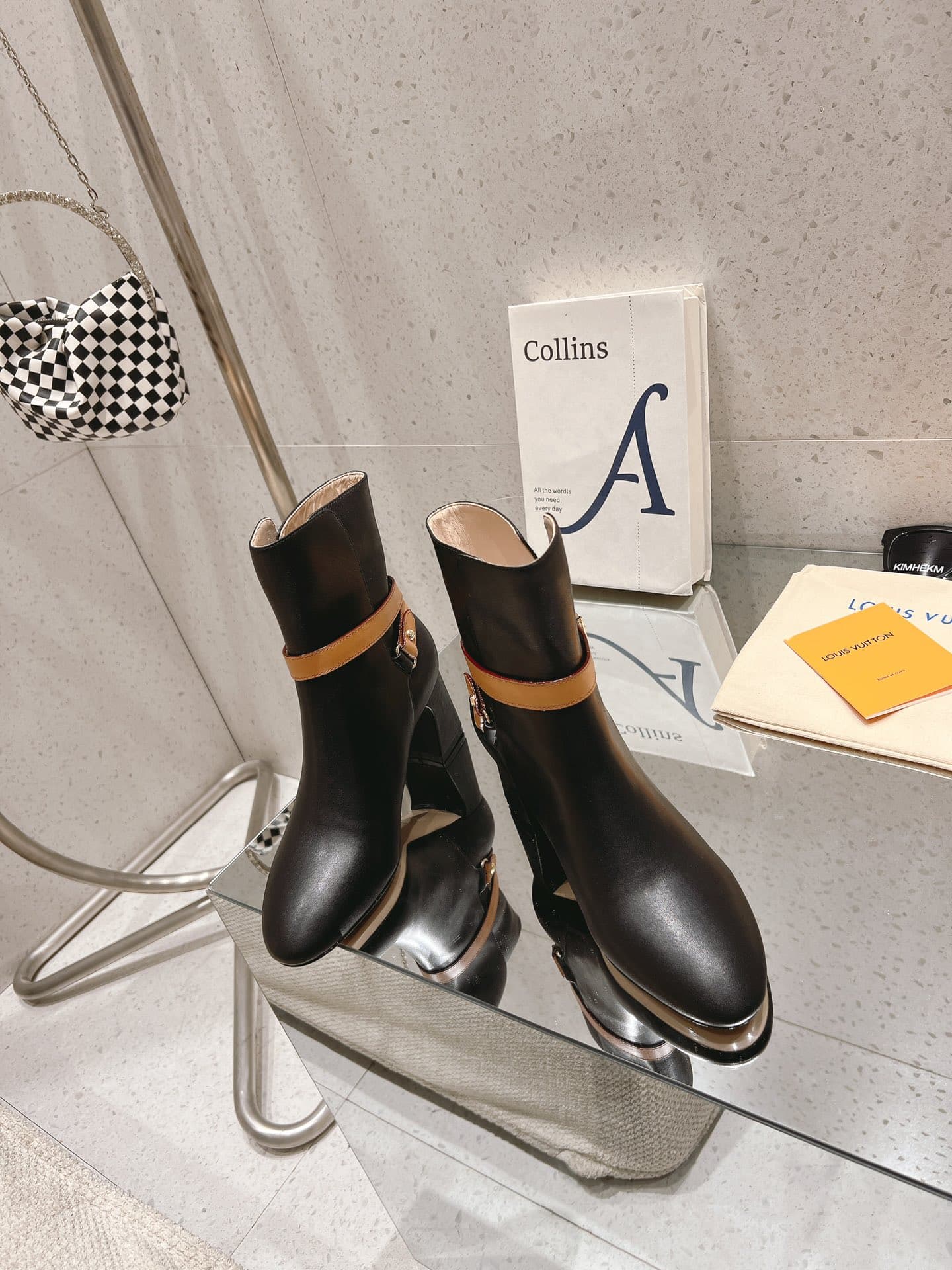 LOUIS VUITTON PARISIENNE ANKLE BOOT BLACK 1AC8GO - Image 5