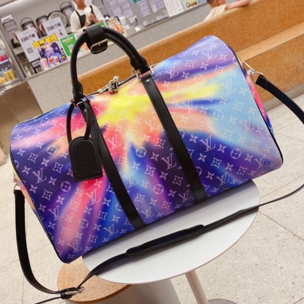 LOUIS VUITTON KEEPALL BANDOULIÈRE 50 SUNSET CANVAS MUTICOLOR 50CM - Image 3