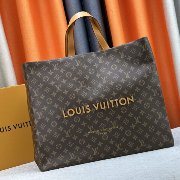 LOUIS VUITTON SHOPPER TOTE MM MONOGRAM BROWN 40CM - Image 2