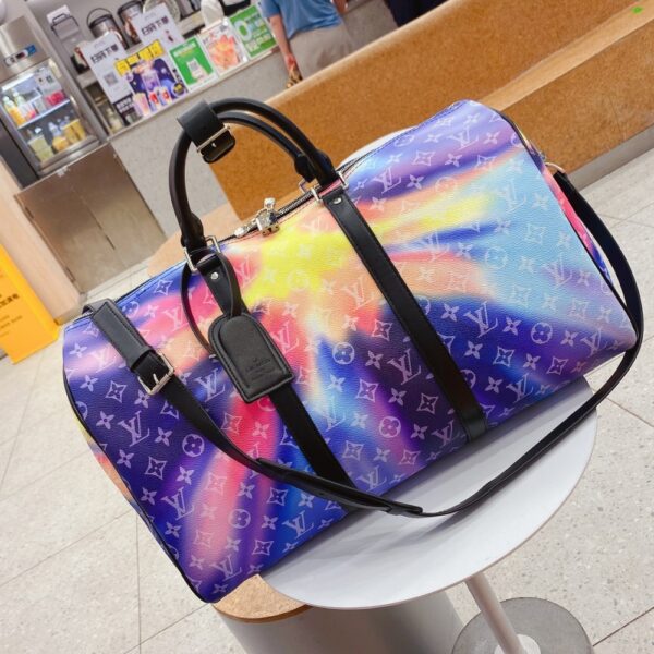 LOUIS VUITTON KEEPALL BANDOULIÈRE 50 SUNSET CANVAS MUTICOLOR 50CM - Image 4