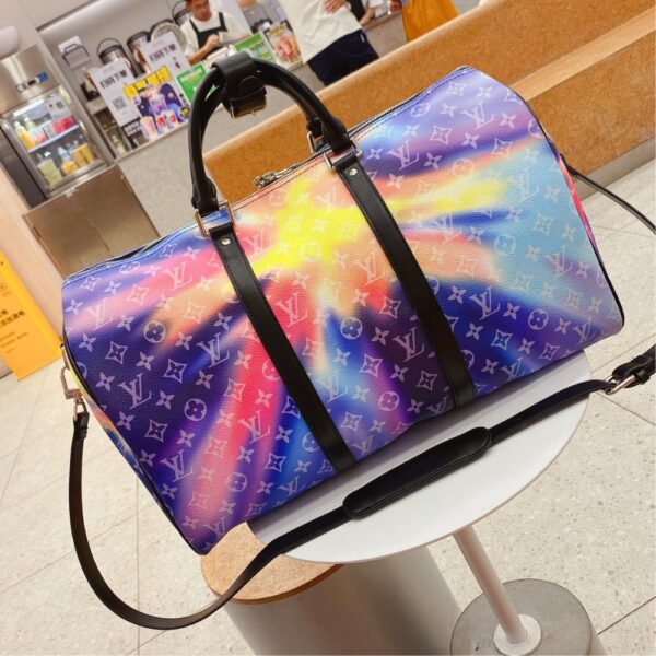 LOUIS VUITTON KEEPALL BANDOULIÈRE 50 SUNSET CANVAS MUTICOLOR 50CM - Image 5