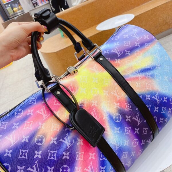 LOUIS VUITTON KEEPALL BANDOULIÈRE 50 SUNSET CANVAS MUTICOLOR 50CM - Image 6
