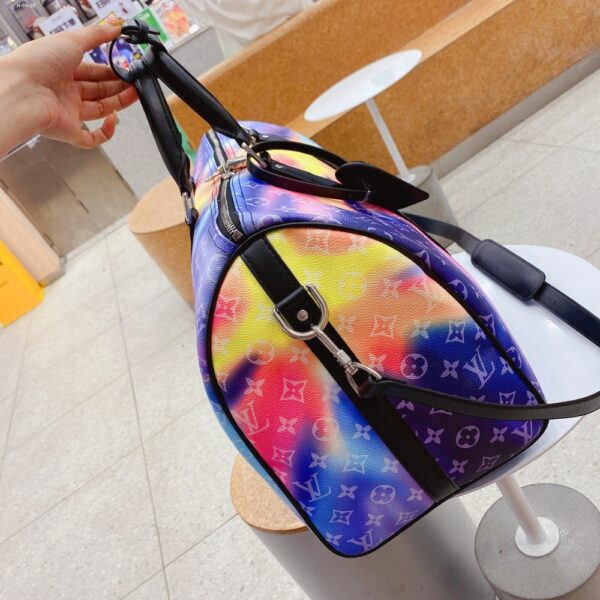 LOUIS VUITTON KEEPALL BANDOULIÈRE 50 SUNSET CANVAS MUTICOLOR 50CM - Image 7