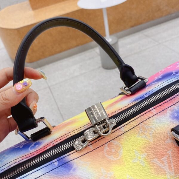 LOUIS VUITTON KEEPALL BANDOULIÈRE 50 SUNSET CANVAS MUTICOLOR 50CM - Image 8