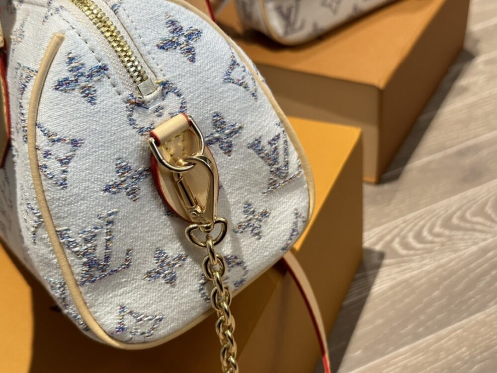 LOUIS VUITTON SPEEDY BANDOULIÈRE 20 MULTICOLOR BEIGE 20CM M24709 - Image 9