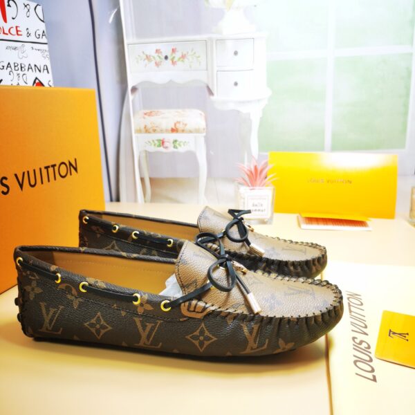 LOUIS VUITTON GLORIA LOAFERS BROWN 1ABV23 - Image 4