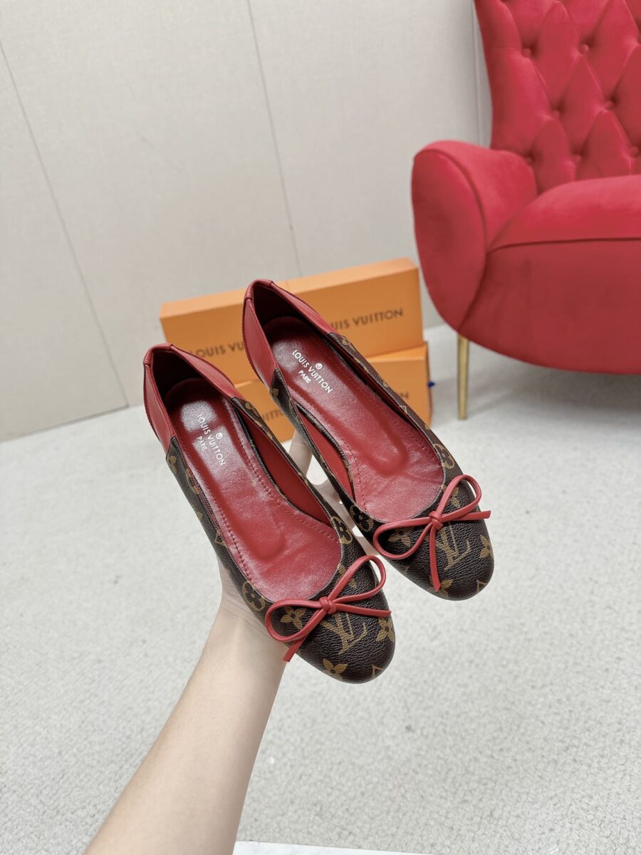 Alternative view of LOUIS VUITTON JOY BALLERINA FLATS MONOGRAM RED