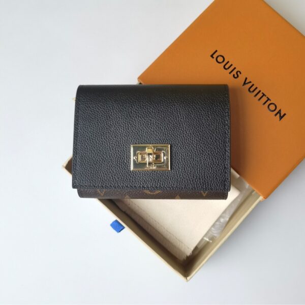 LOUIS VUITTON VICTORINE ON MY SIDE WALLET MONOGRAM BLACK 12CM M82640 - Image 2