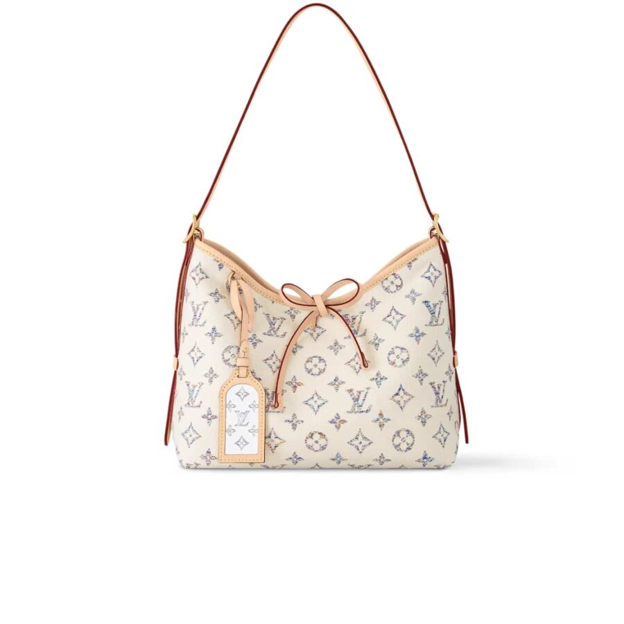 Louis Vuitton Carryall Pm Multicolor Beige 29Cm M24707