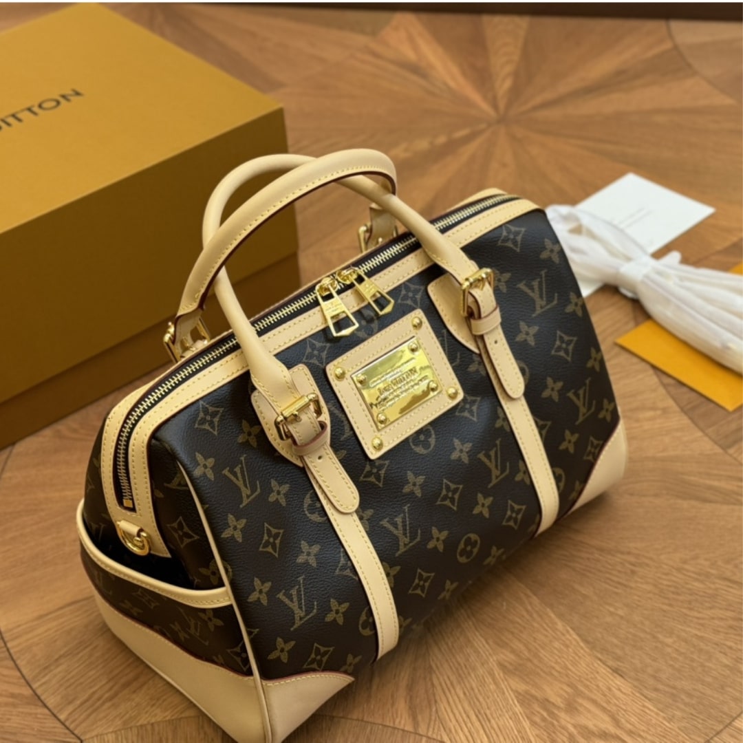 LOUIS VUITTON BERKELEY MONOGRAM CANVAS BROWN 32CM M50208 - Image 2