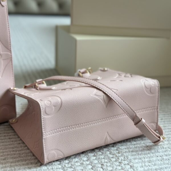 LOUIS VUITTON ONTHEGO PM MONOGRAM EMPREINTE PINK OPALE 25CM M47135 - Image 3