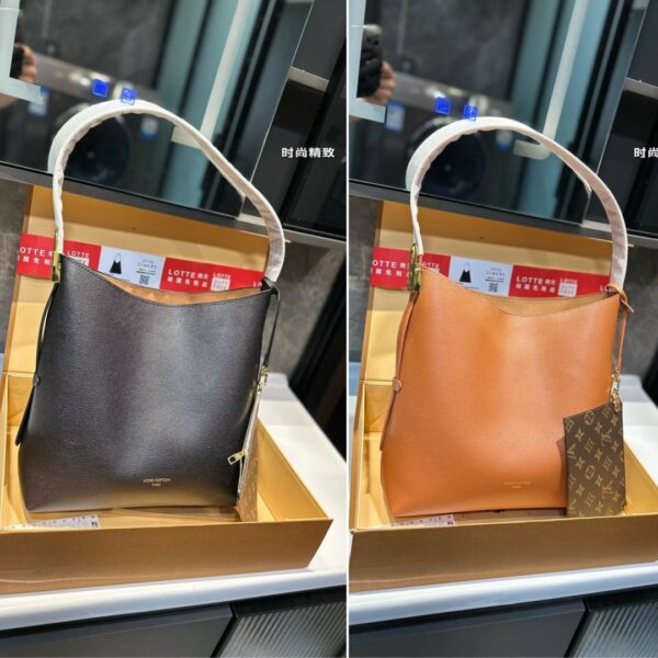 LOUIS VUITTON LOW KEY HOBO BAG WITH GOLD HARDWARE IN COGNAC 32CM M24974 - Image 3