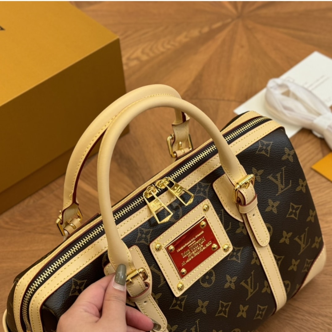 LOUIS VUITTON BERKELEY MONOGRAM CANVAS BROWN 32CM M50208 - Image 4