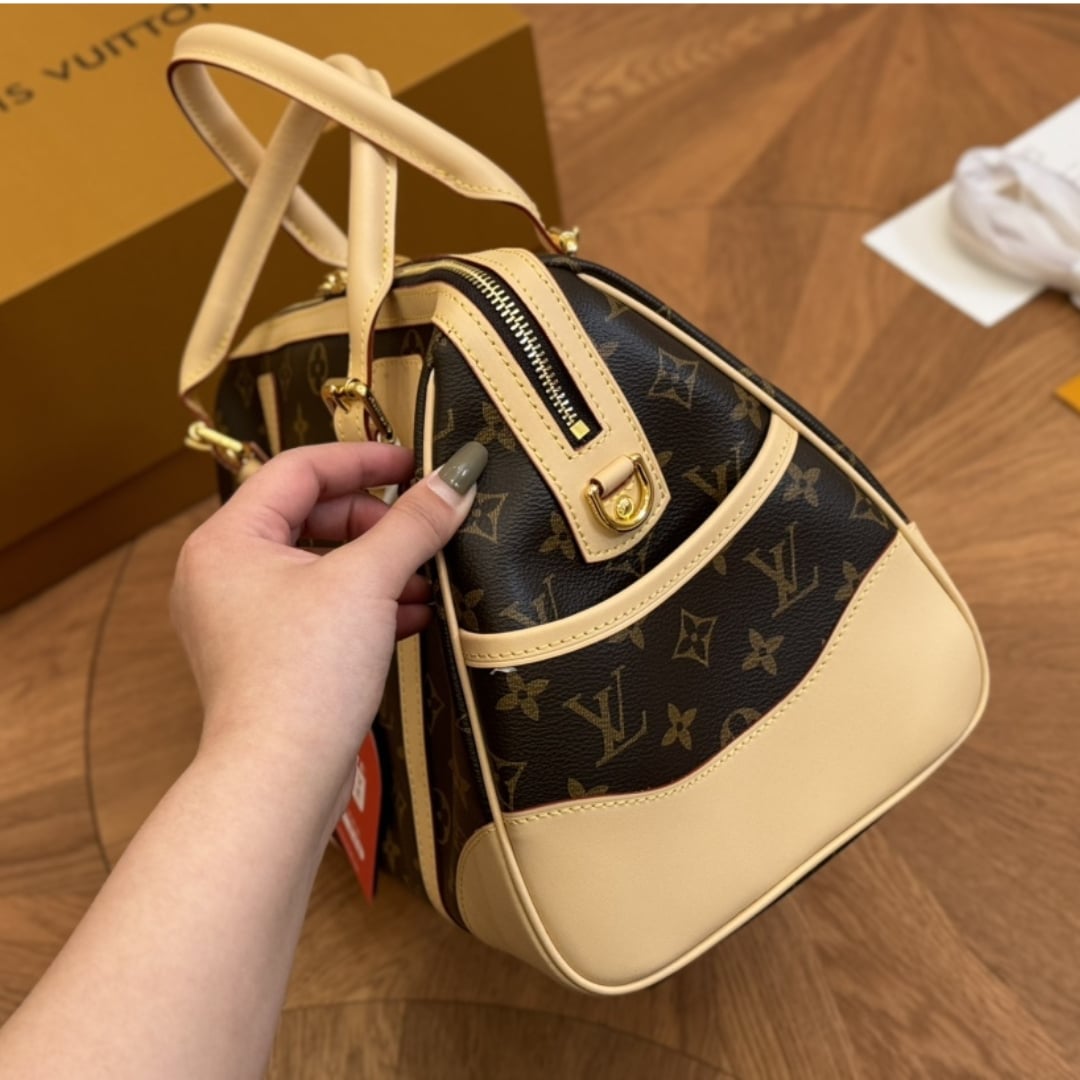 LOUIS VUITTON BERKELEY MONOGRAM CANVAS BROWN 32CM M50208 - Image 6