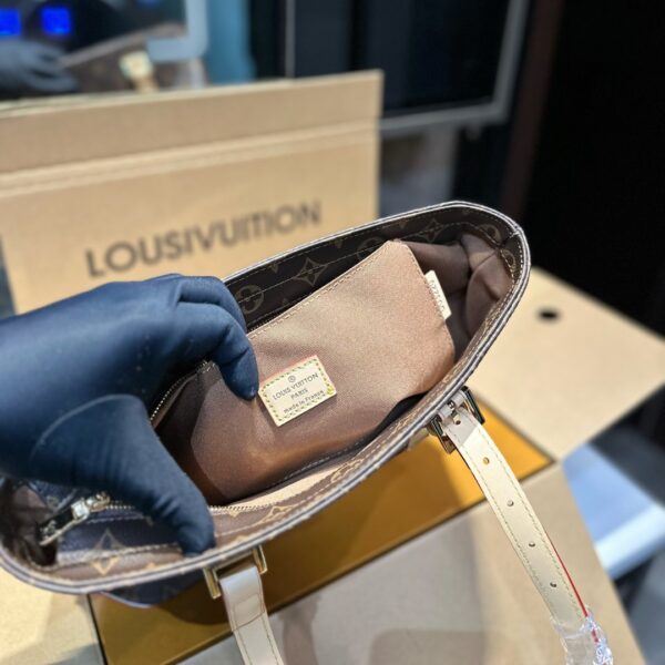 LOUIS VUITTON PIANO BAG MONOGRAM CANVAS BROWN 33CM M12095 - Image 2