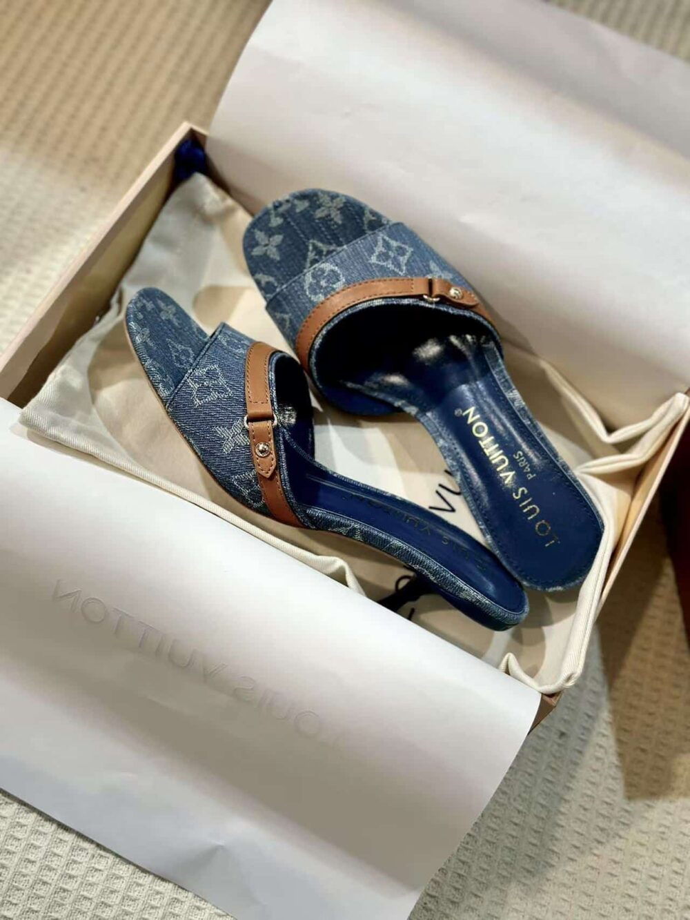 LOUIS VUITTON NEO REVIVAL MULE DENIM BLUE 1ACIZB - Image 5