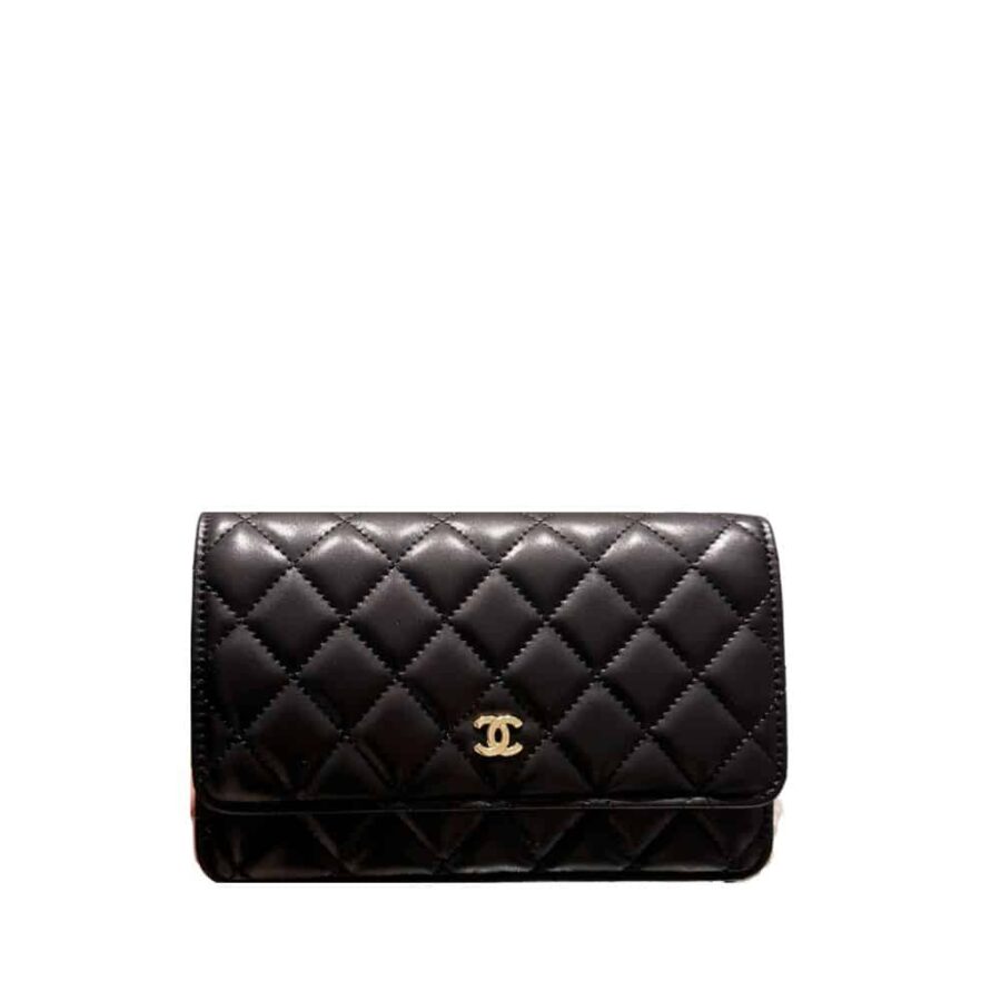CHANEL WALLET ON CHAIN WOC BLACK 20CM