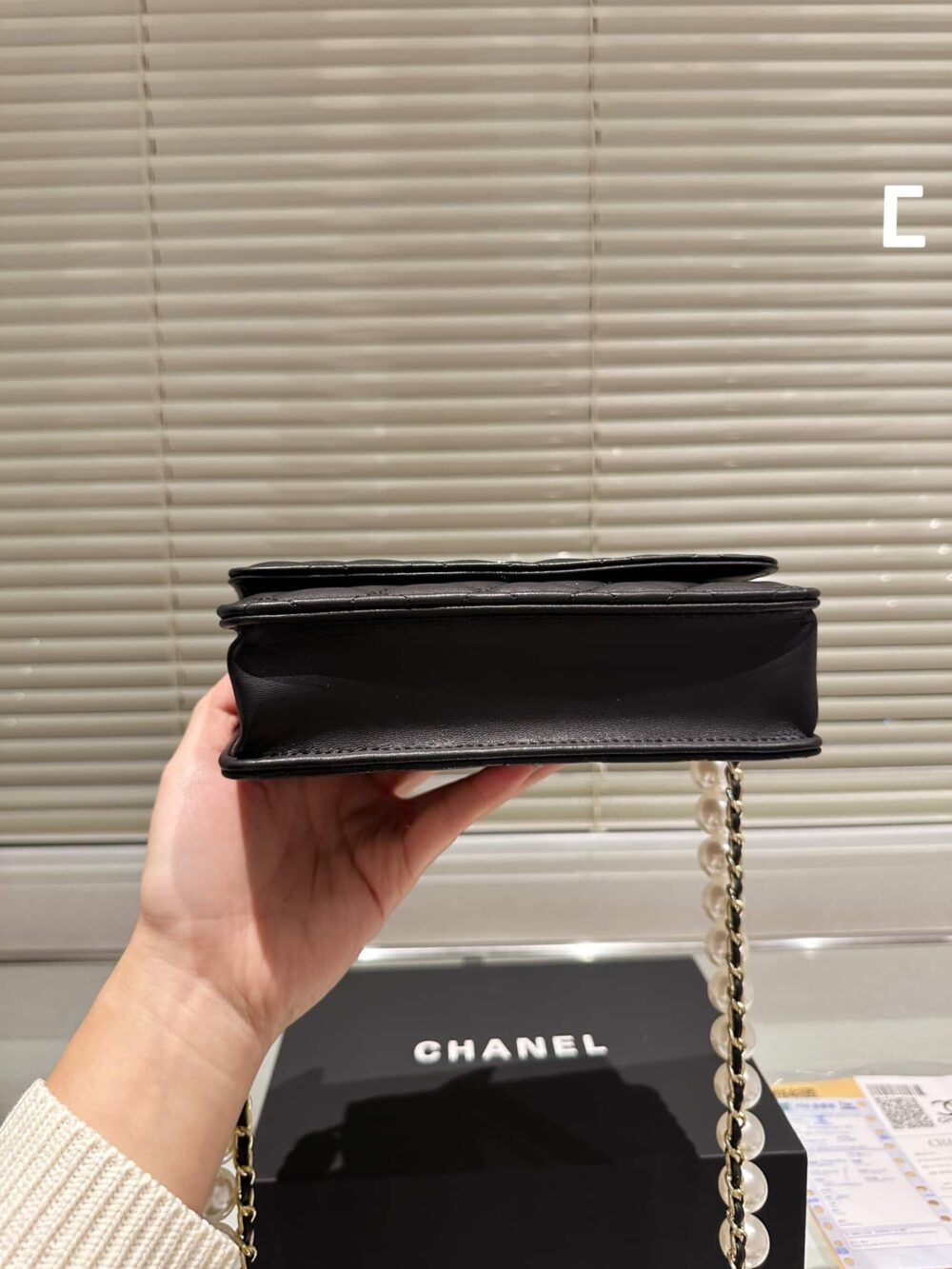 CHANEL WALLET ON CHAIN WOC BLACK 20CM - Image 3