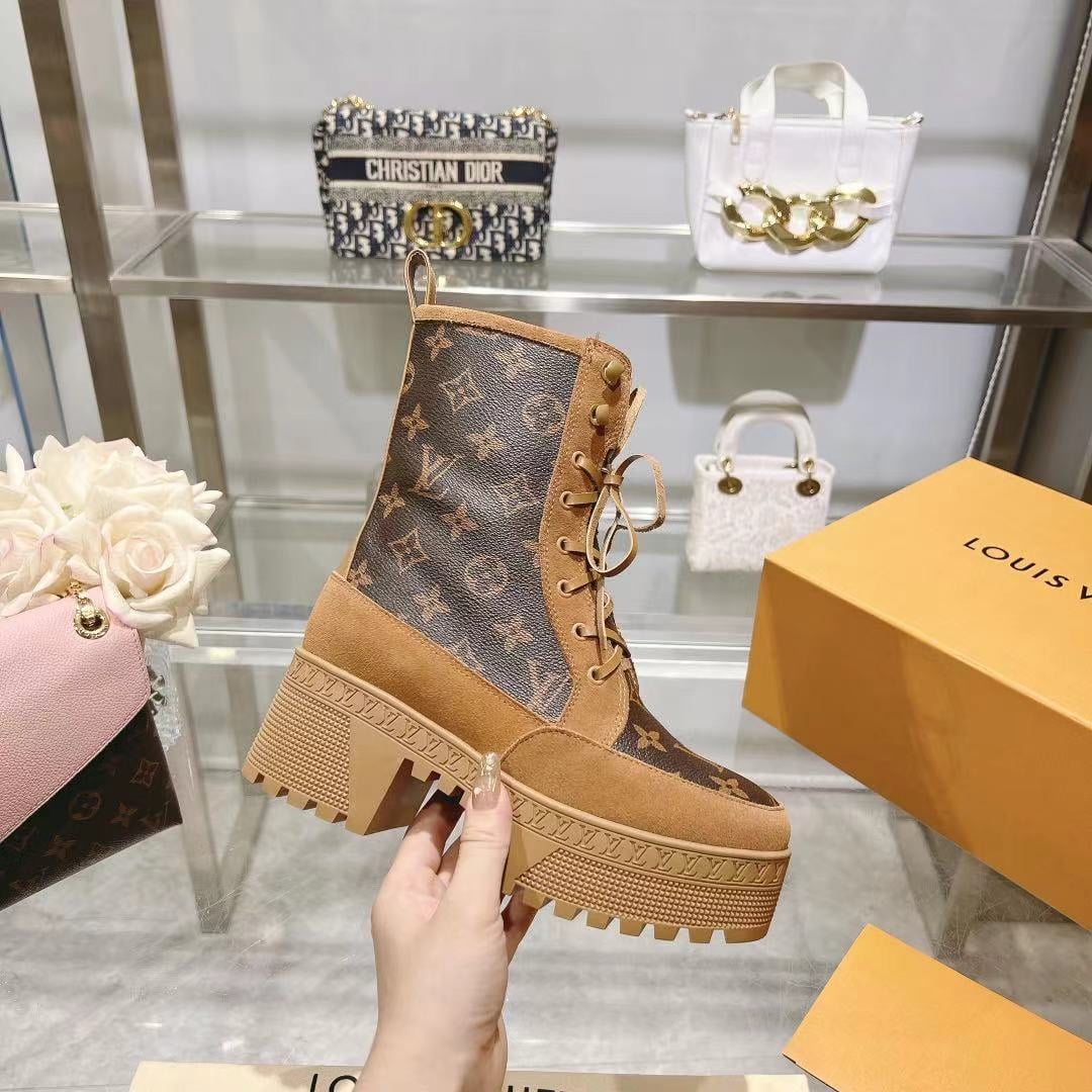 LOUIS VUITTON LAUREATE PLATFORM DESERT BOOT BROWN - Image 2
