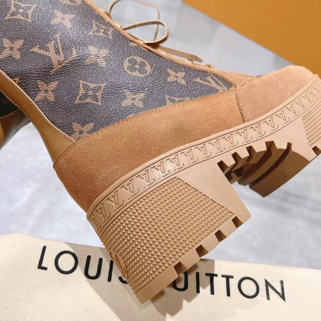 LOUIS VUITTON LAUREATE PLATFORM DESERT BOOT BROWN - Image 5