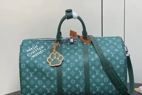 Alternative view of Louis Vuitton Keepall Bandoulière Green 45Cm M46593