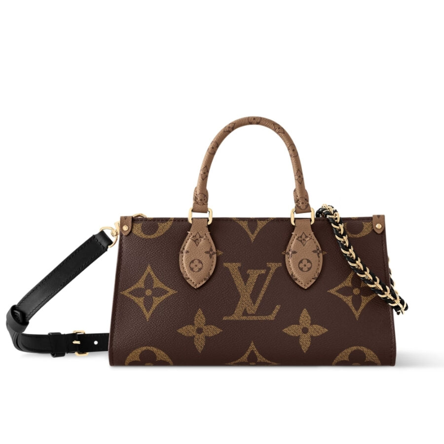 LOUIS VUITTON ONTHEGO EAST WEST CHAIN MONOGRAM REVERSE BROWN 25CM M14236