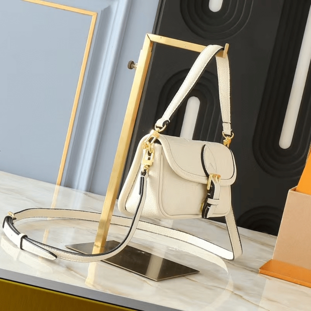 LOUIS VUITTON NANO DIANE MONOGRAM EMPREINTE LEATHER CREAM 19CM - Image 3