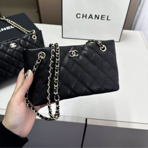 Alternative view of Chanel Clutch With Chain Bag Black 20cm