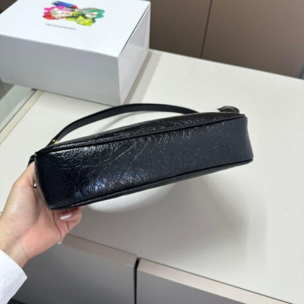 PRADA RE EDITION MINI BAG IN NAPLAK PATENT LEATHER BLACK 28CM - Image 8