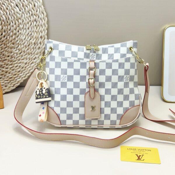 LOUIS VUITTON ODÉON SHOULDER BAG DAMIER AZUR 26CM - Image 2