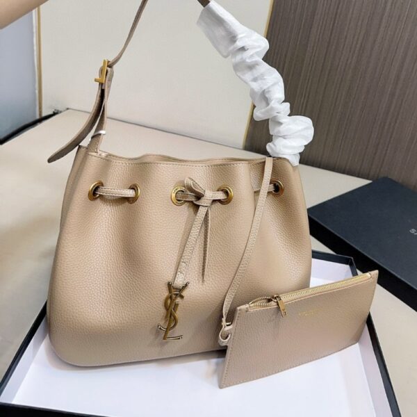 SAINT LAURENT PARIS VII HOBO BAG BEIGE 30CM - Image 2