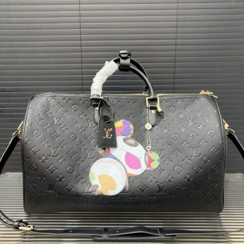Alternative view of Louis Vuitton X Takashi Murakami Keepall Black 50Cm