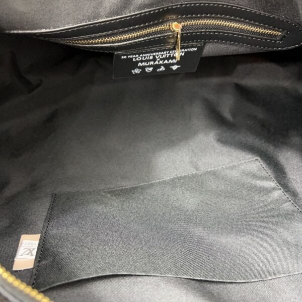 LOUIS VUITTON X TAKASHI MURAKAMI KEEPALL BLACK 50CM - Image 9