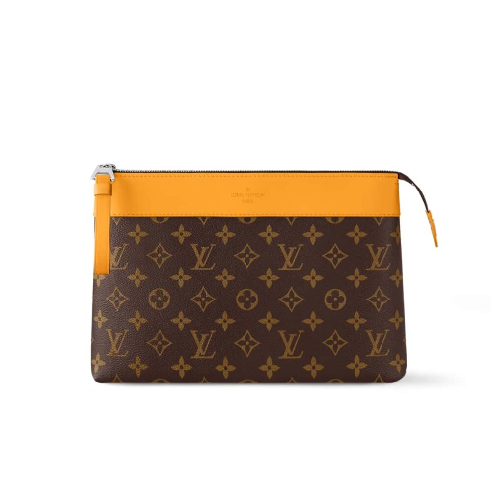 LOUIS VUITTON POCHETTE VOYAGE SOUPLE BAG YELLOW 29CM M13198