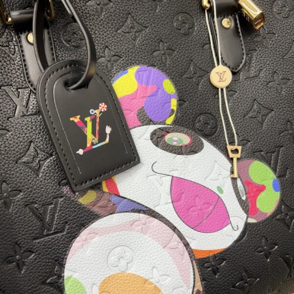 LOUIS VUITTON X TAKASHI MURAKAMI KEEPALL BLACK 50CM - Image 4