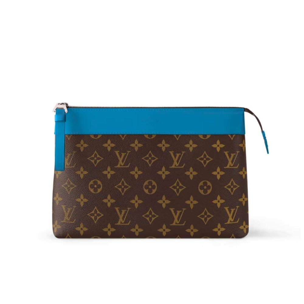 LOUIS VUITTON POCHETTE VOYAGE SOUPLE BAG BLUE 29CM