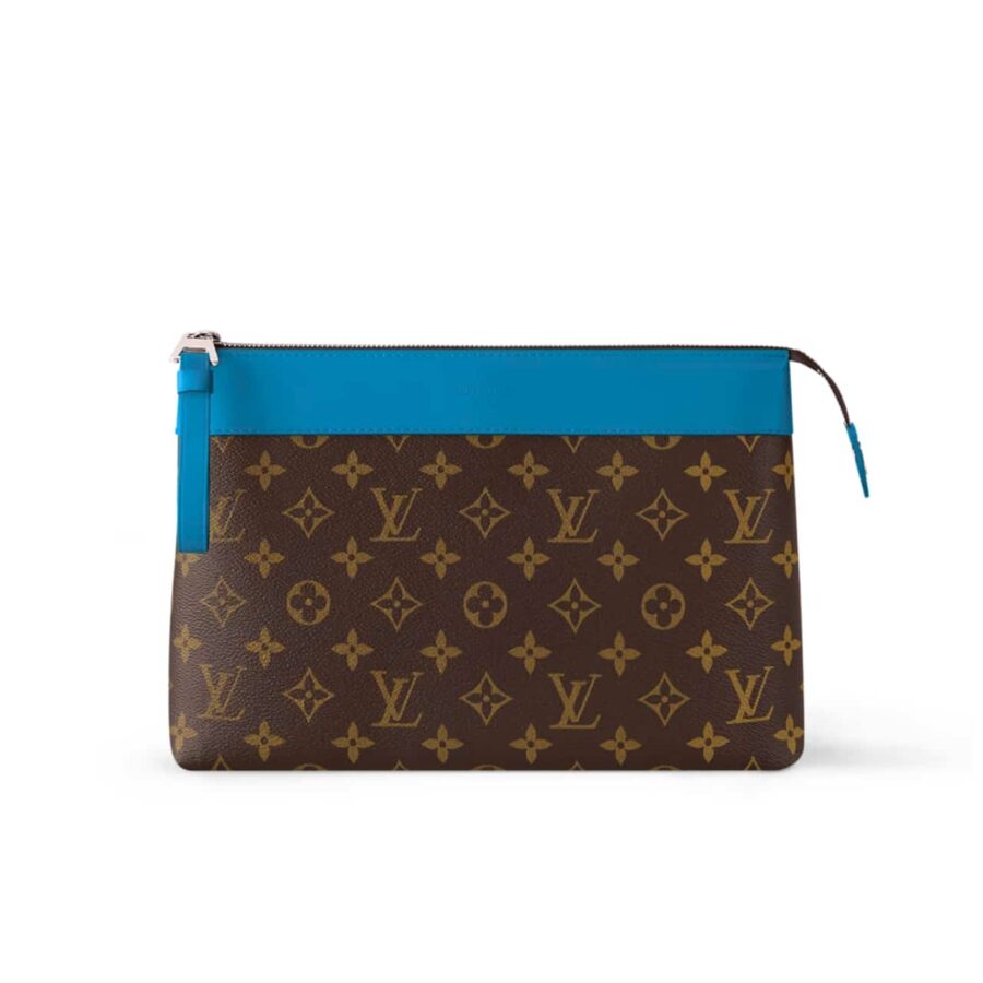 LOUIS VUITTON POCHETTE VOYAGE SOUPLE BAG BLUE 29CM