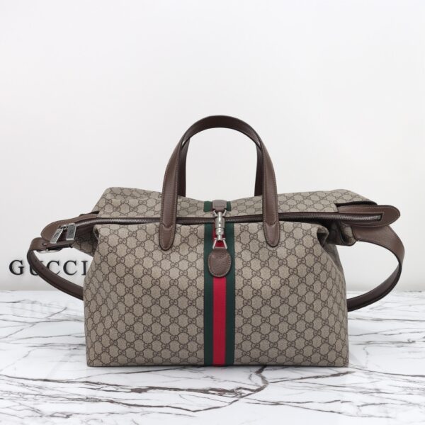 GUCCI JACKIE 1961 SHOULDER BAG BEIGE EBONY 45CM - Image 3