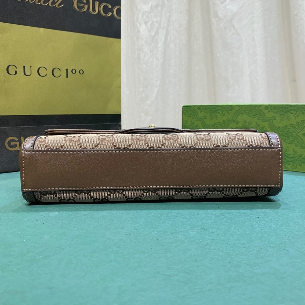 Gucci Luce Small Shoulder Bag Beige And Ebony 27Cm 786027 FADAC 9762 - Image 7