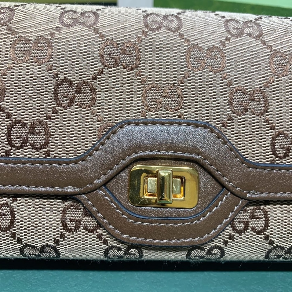 Gucci Luce Small Shoulder Bag Beige And Ebony 27Cm 786027 FADAC 9762 - Image 5