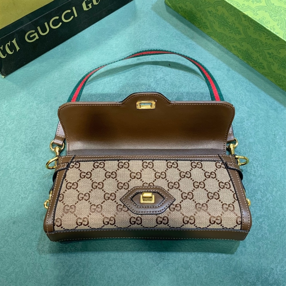 Gucci Luce Small Shoulder Bag Beige And Ebony 27Cm 786027 FADAC 9762 - Image 4