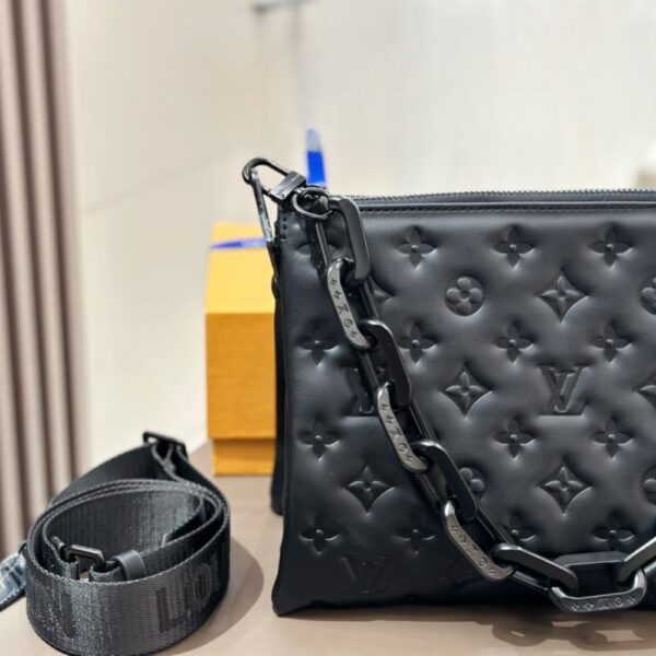 LOUIS VUITTON COUSSIN PM BAG BLACK 27CM M11370 - Image 7