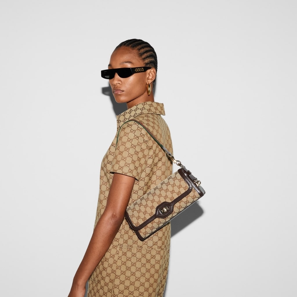 Gucci Luce Small Shoulder Bag Beige And Ebony 27Cm 786027 FADAC 9762 - Image 11