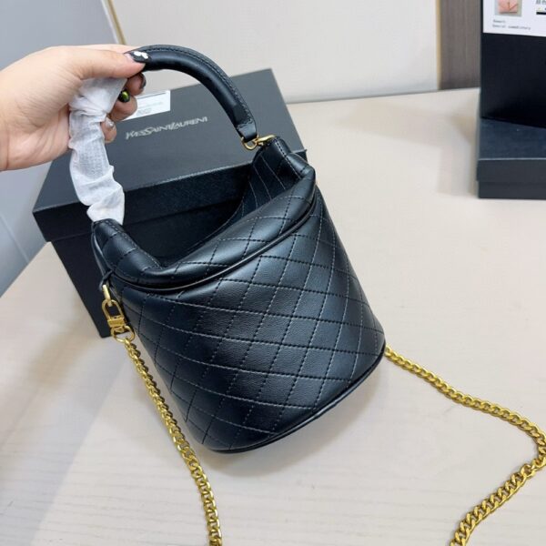 SAINT LAURENT GABY BUCKET BAG IN BLACK 18CM 7639611EL071000 - Image 6