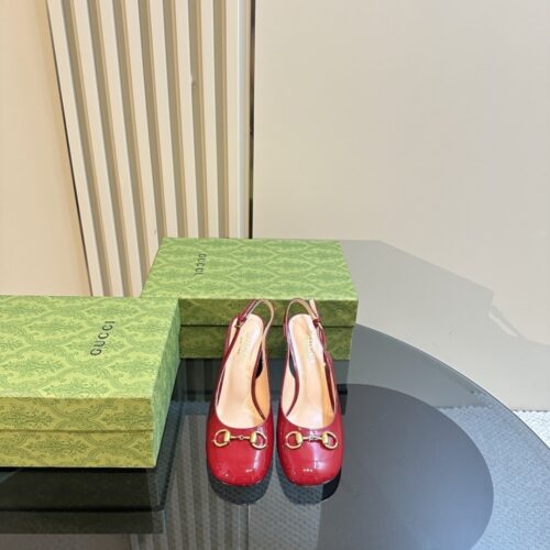 Alternative view of Gucci Women's Horsebit Pump With Crystals Red